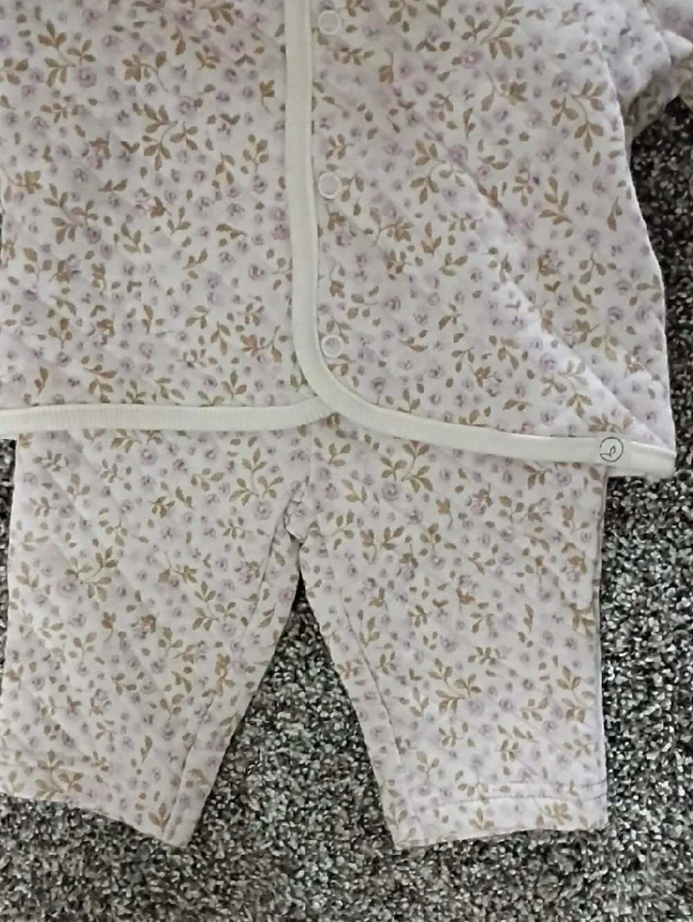Kids Hooded Pajama Set in Light Pink Floral